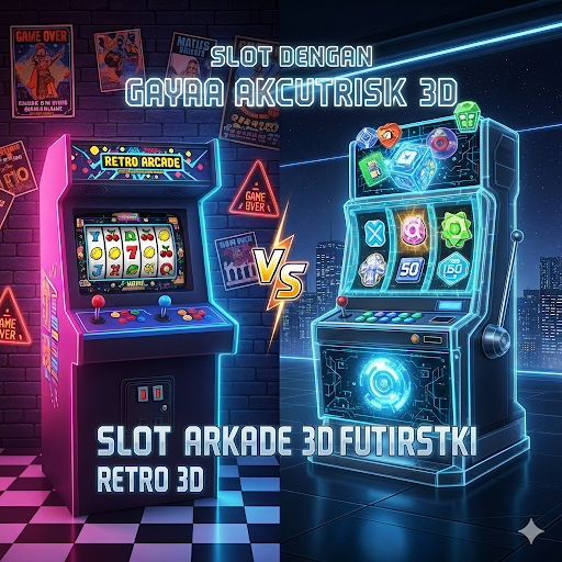 Slot dengan Gaya Arcade Retro vs Slot Futuristik 3D